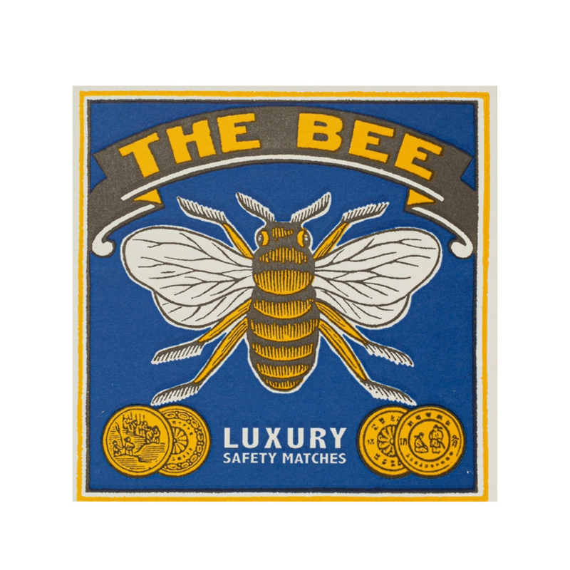 Archivist Square Luxury Match Box Bee
