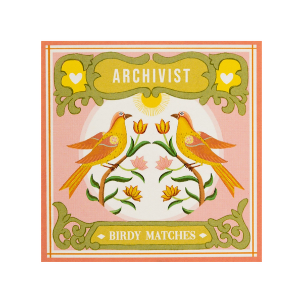 Archivist Square Luxury Match Box Birdy