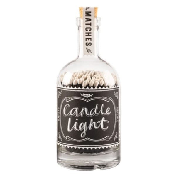 Archivist Matches In Glass Bottle Candle Light