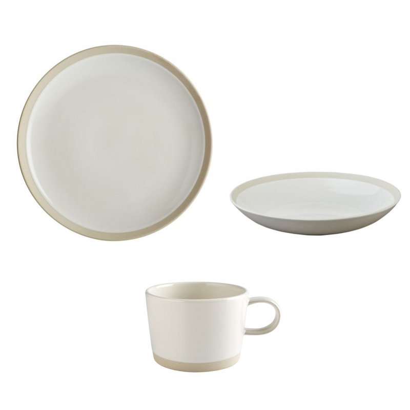 12 piece Elements Bone Tableware Set