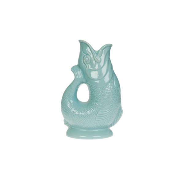 Mini Fish Gluggle Jug 50ml - Eau De Nil | Divertimenti Cookshop