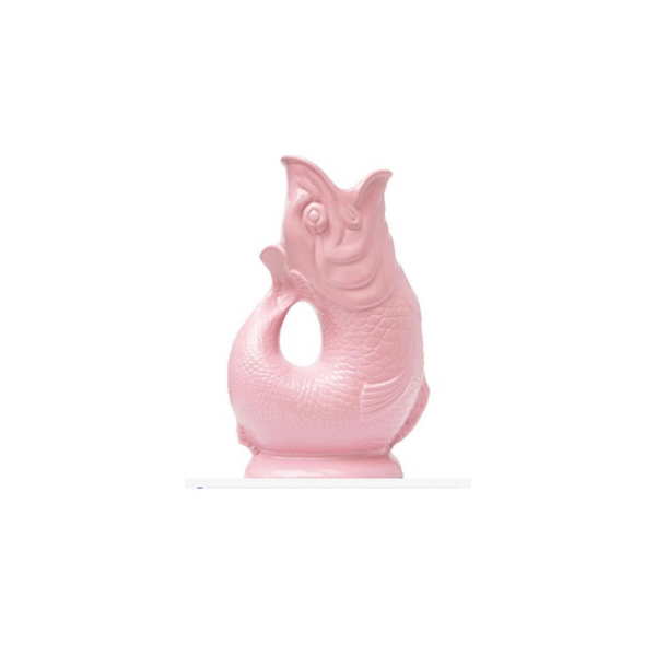 Mini Fish Jug Mini Fish Gluggle Jug 50ml - BabyPink | Divertimenti Cookshop