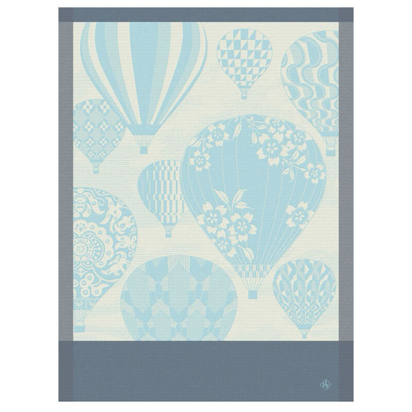 Le Jacquard Français Hot Air Balloon Tea Towel - Blue
