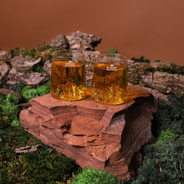 Alaskan Maker Mountain Shot Glass Pair