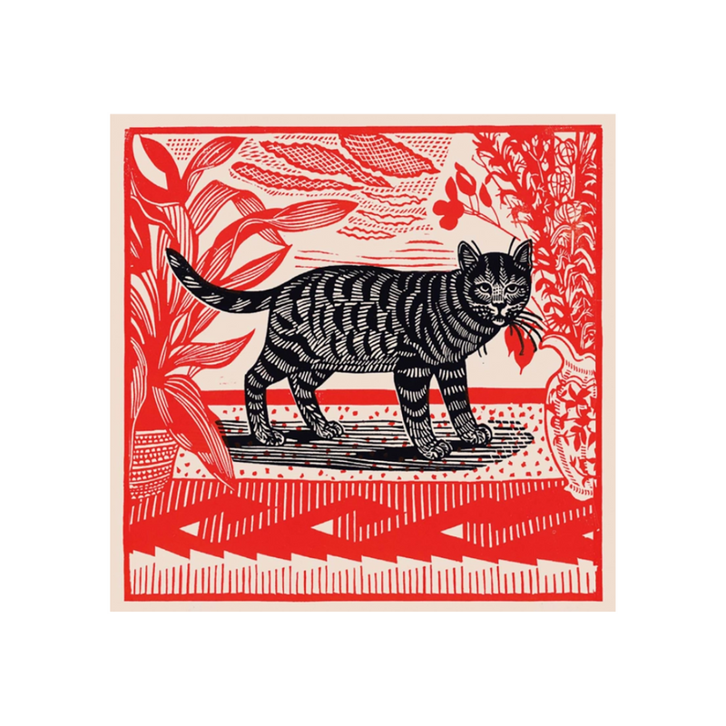 Archivist Square Luxury Match Box Sasha Cat