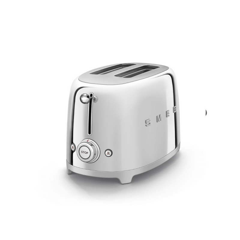 Smeg Toaster 2-Slot - Polished Silver