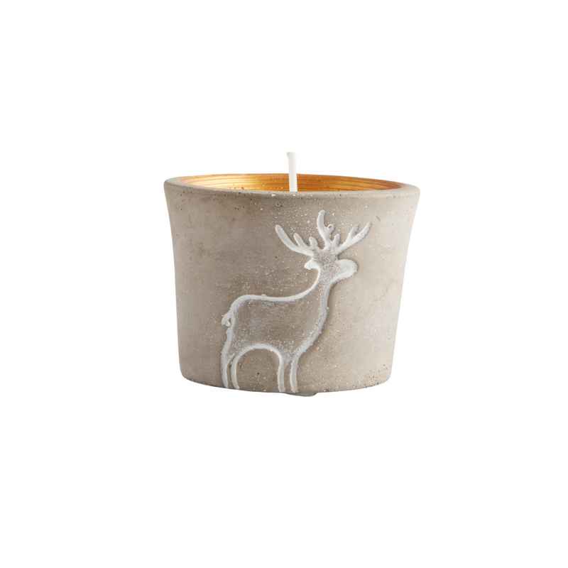 St. Eval Winter Woodland Candle Pot - Reindeer Cinnamon