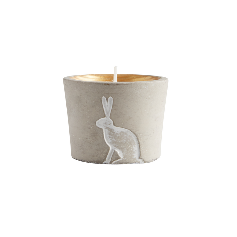St. Eval Winter Woodland Candle Pot - Winter Hare