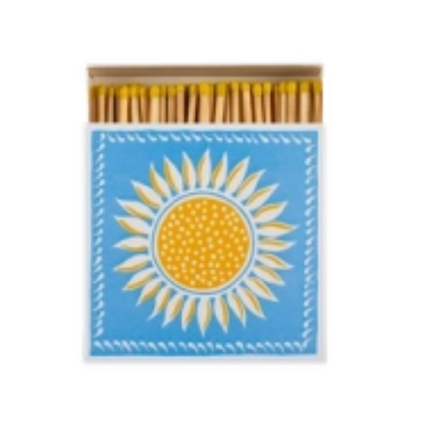 Archivist Square Luxury Match Box Sunflower