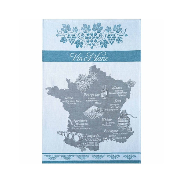 Coucke Jacquard Kitchen Towel - White Wine