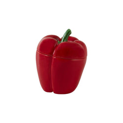 Bordallo Pinheiro Red Covered Pepper Box - 14cm