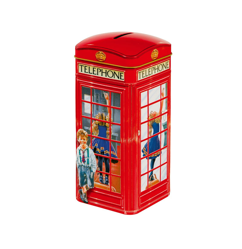 Churchills Telephone Box Tin With Toffees