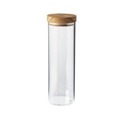 Berard Glass Storage Jar with Olive Wood Lid - 31cm