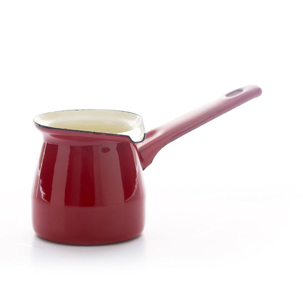 Enamelled Small Turkish Coffee Pot - Red