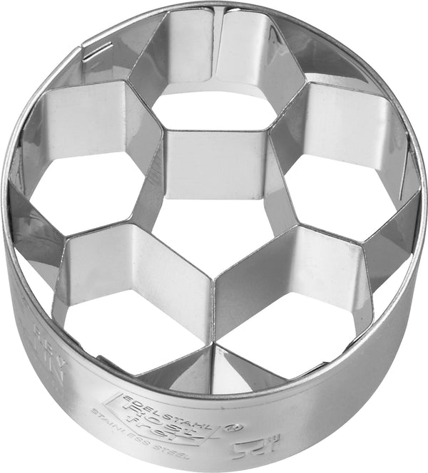 Birkmann Tinplate Cookie Cutter - Football/Soccer Ball 4.5cm