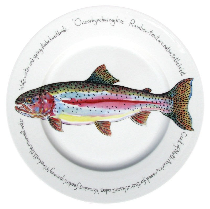 Richard Bramble 30cm Dinner Plate - Rainbow Trout