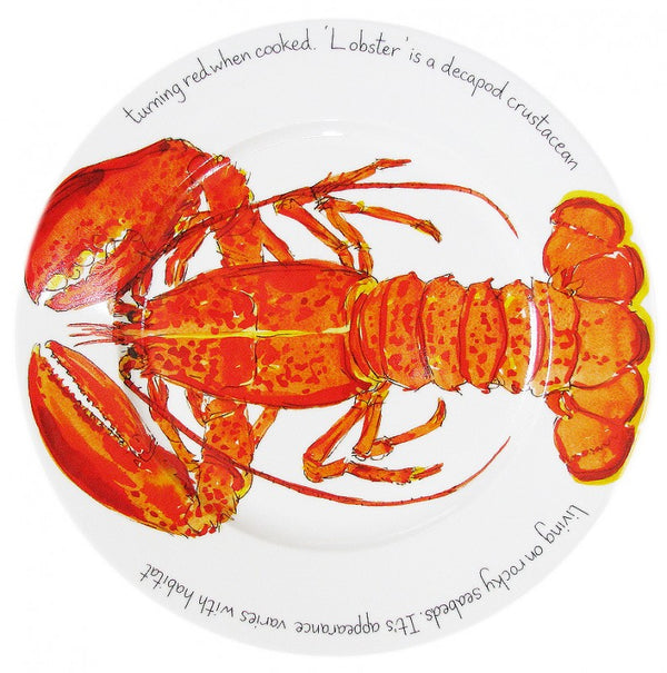 Richard Bramble Pasta Plate 30cm - Red Lobster