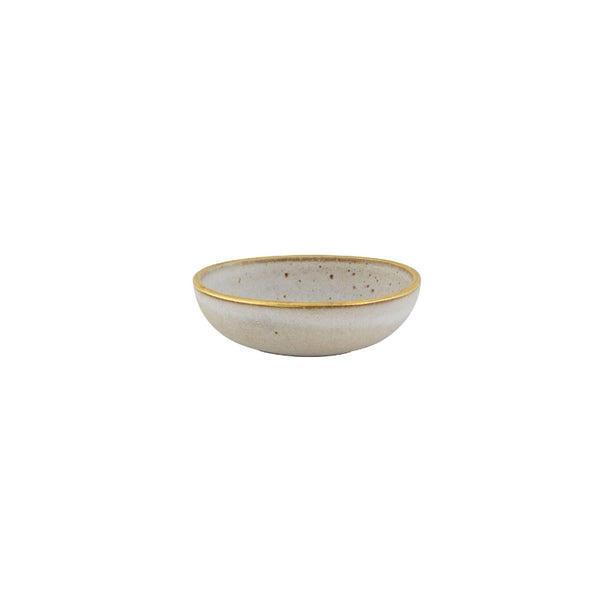Casa Alegre Gold Stone White Individual Bowl - 10cm