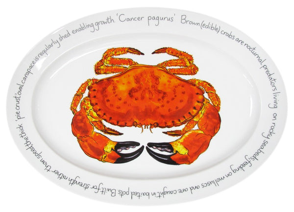 Richard Bramble Oval Plate 39cm - Crab