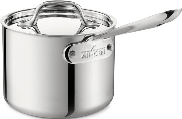 All-Clad D3 Saucepan With Lid 3 Ply - 4qt