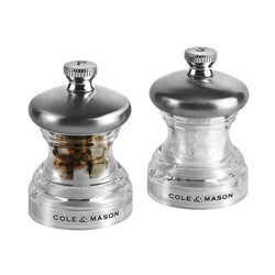Cole & Mason Acrylic Button Salt & Pepper Mills