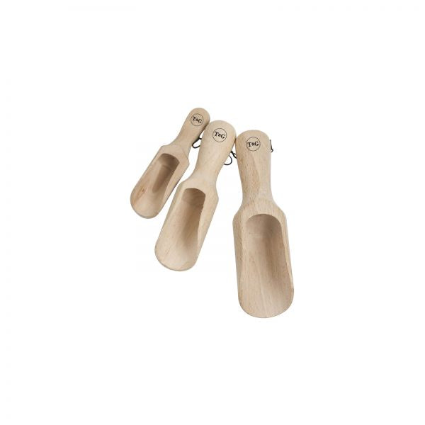 T&G Set of 3 Wooden Scoops
