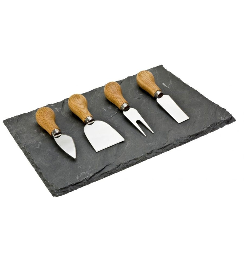 Taylors Eye Witness Cheese Knife Set with Slate Serving Plate