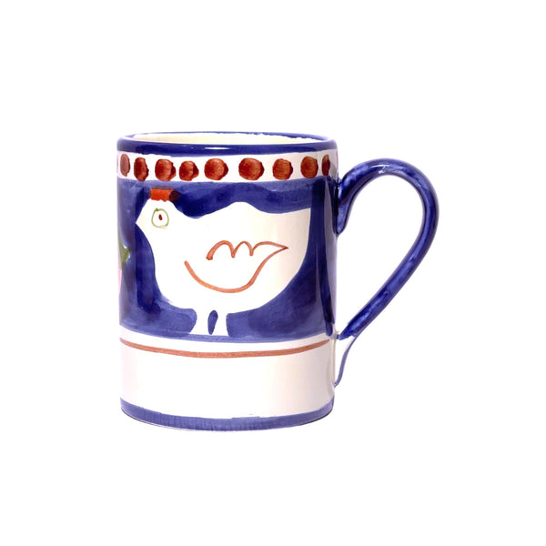 Amalfi Blue/Red Gallina Straight Mug