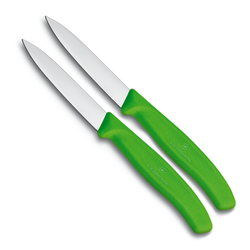 Victorinox Twin Pack of Paring Knives - Green