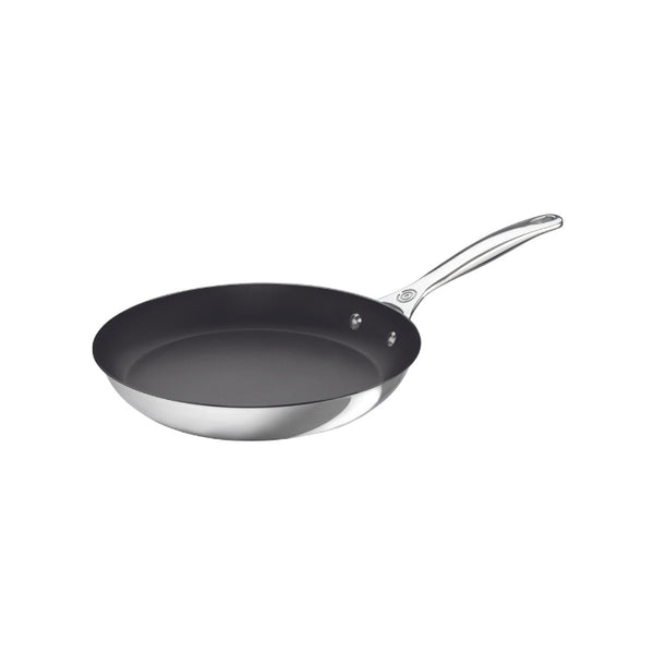 Le Creuset Signature Stainless Steel Shallow Non-stick Frying Pan - 30cm