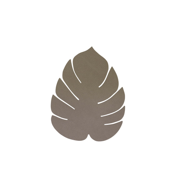 LIND DNA Leather Leaf Coaster - Smooth Green