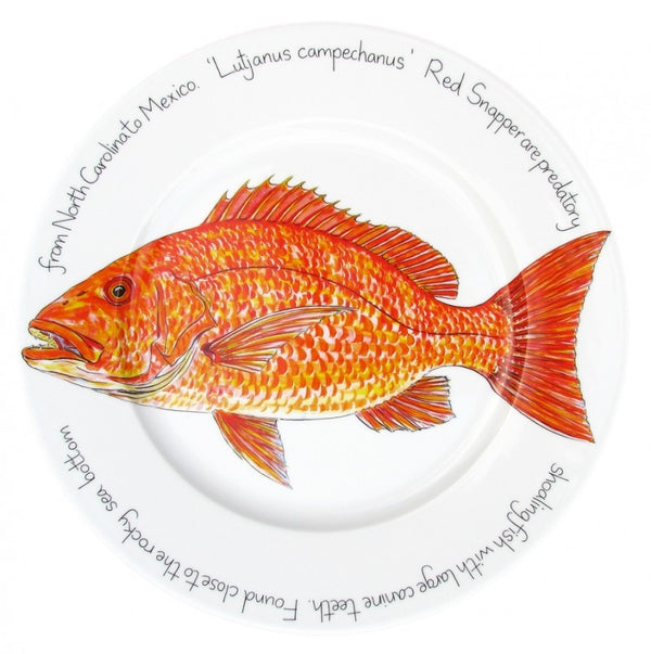 Richard Bramble 30cm Dinner Plate - Red Snapper