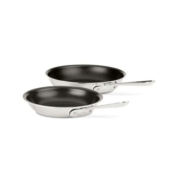 All Clad D3 Frying Pan Twinpack 8" + 10"
