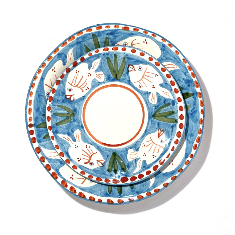 Amalfi Blue Poseidon Dinner Plate - 29cm