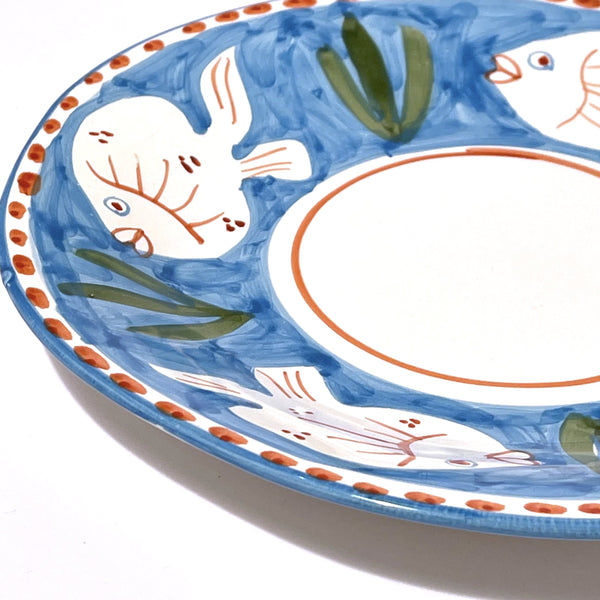 Amalfi Blue Poseidon Dinner Plate - 29cm