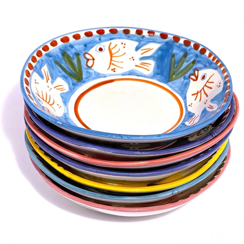 Amalfi Blue Poseidon Pasta Bowl - 23cm