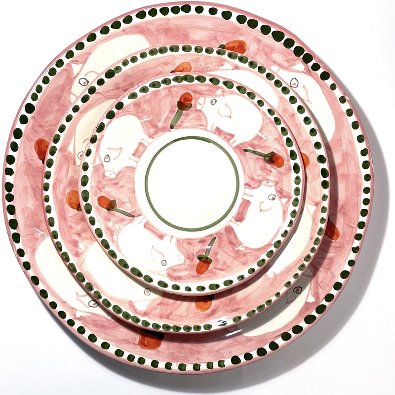 Amalfi Pink Cortile Round Platter - 38cm