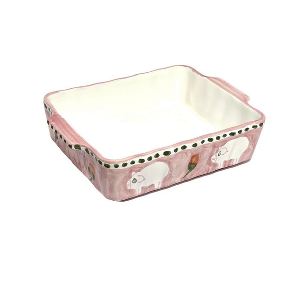 Amalfi Pink Cortile Oven/Serving Dish - 32cm