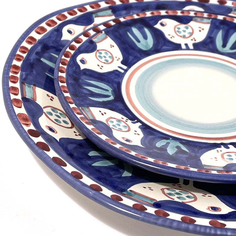 Amalfi Blue/Green Gallina Dinner Plate - 29cm