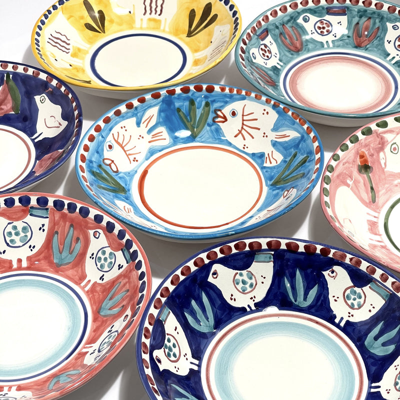 Amalfi Blue Poseidon Pasta Bowl - 23cm