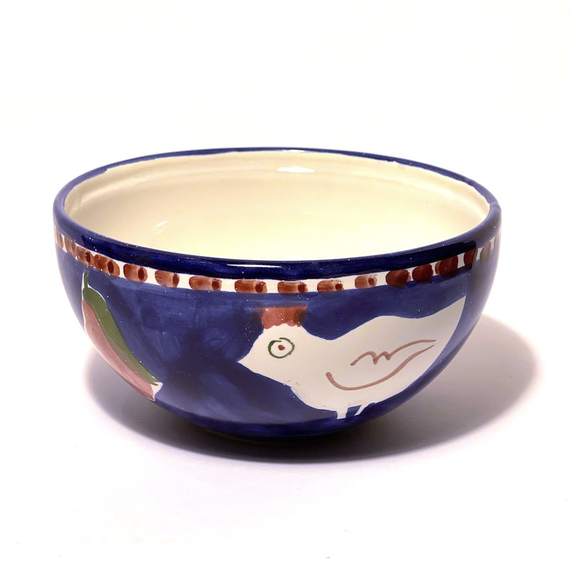 Amalfi Blue/Red Gallina Bowl - 17cm