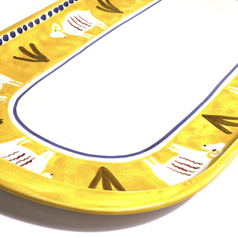 Amalfi Yellow Capra Platter - 70cm
