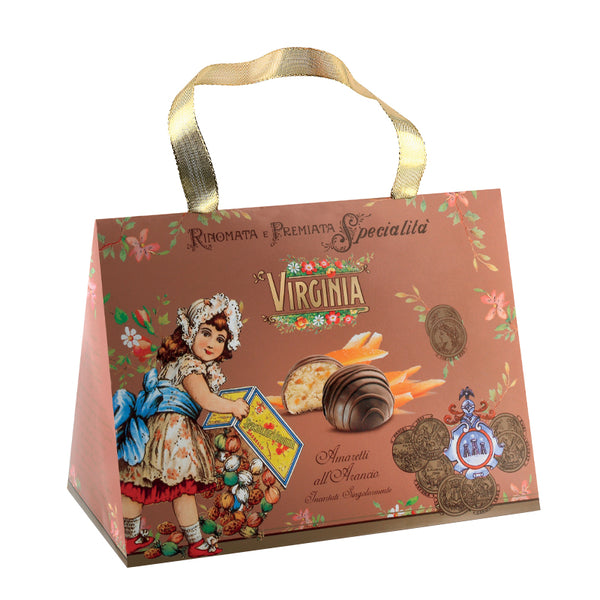 Soft Virginia Amaretti Gift Bag - Chocolate and Orange