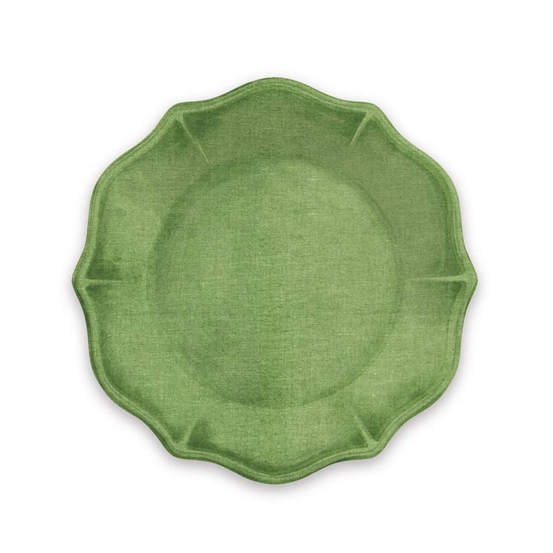 Amazon Melamine Green Leaf Salad Plate - 24cm