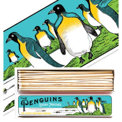 Luxury Long Match Box - Penguins