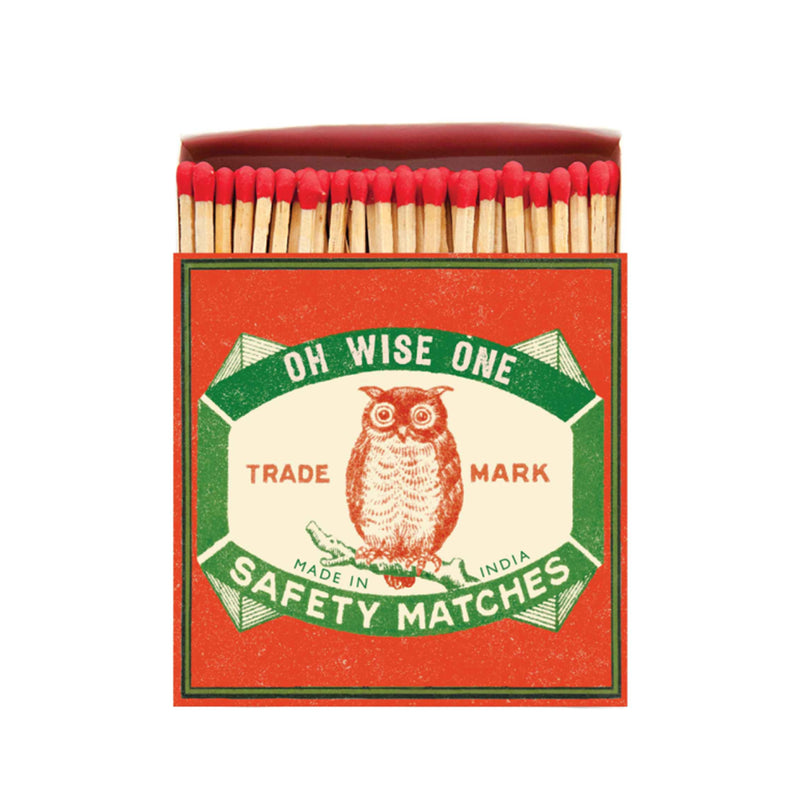 Archivist Luxury Square Match Box - Owl