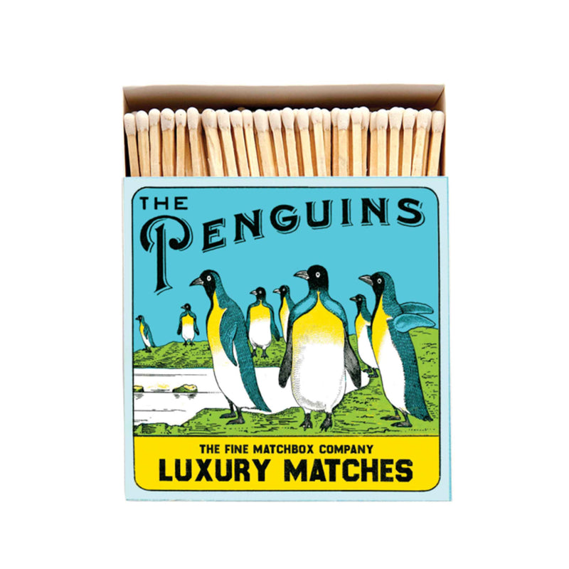 Archivist Luxury Square Match Box - Penguin