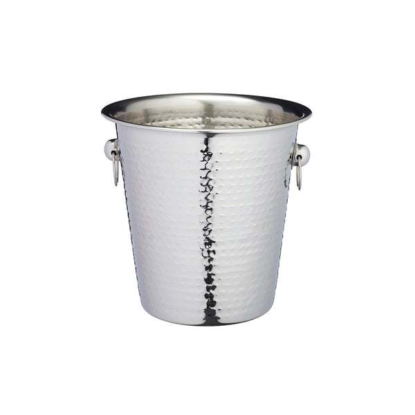BarCraft Hammered - Steel Sparkling Wine and Champagne Bucket