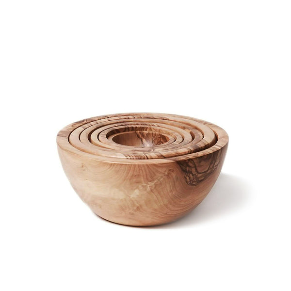 Berard Six Piece Olive Wood Bowl Set