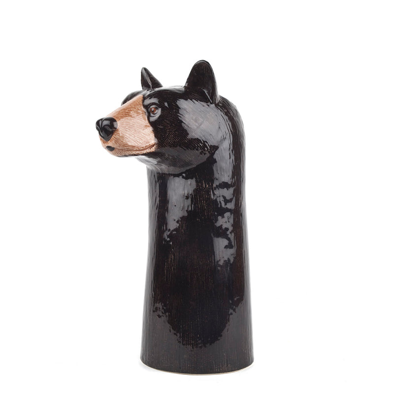 Black Bear Tall Vase